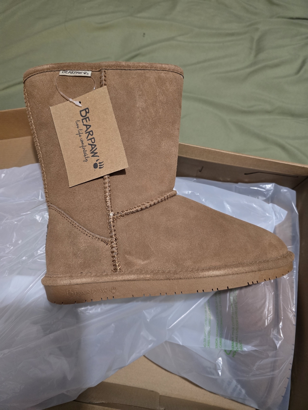 Bearpaw Women's Classic Tall Suede Boot - Chestnut